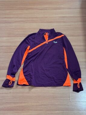FILA Sport Running Quarter Zip Pullover L